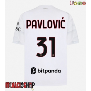AC Milan Strahinja Pavlovic #31 Seconda Maglia 2026-27 Manica Corta